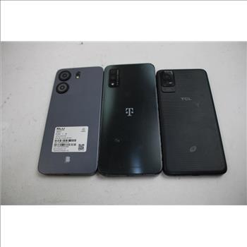 Tcl, Blu, T-mobile Cell Phone Lot, 3 Pieces, Sold For Parts