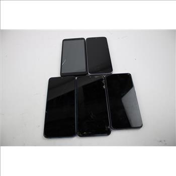Tcl, Samsung, Lg Cell Phone Lot, 5 Pieces, Sold For Parts