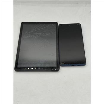 TCL Tablet, Motorola Cell Phone, 2 Pieces, Sold For Parts
