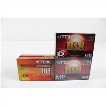TDK Hi8 MP 120 Video Cassettes, 70+ Items