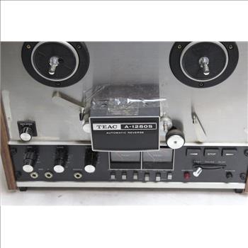 TEAC A-1250S AUTO-REVERSE STEREO, Reel To Reel Tape Deck Recorder Player