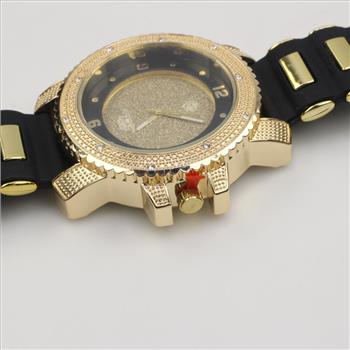 Techno Pave Stainless Steel Watch