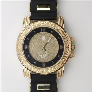 Techno Pave Stainless Steel Watch