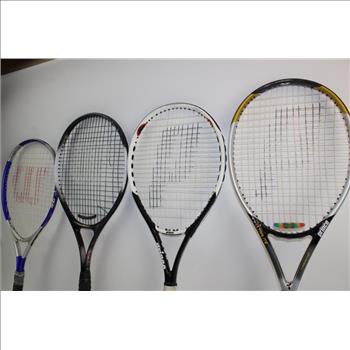Tennis Racket Lot 4 Items