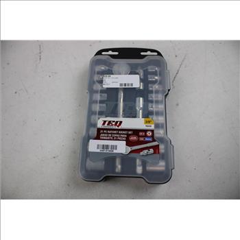 TEQ 21-Piece Ratchet Socket Set, 3/8