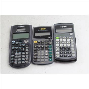Texas Instrument Calculators, 3 Pieces