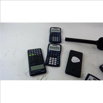 Texas Instrument Calculators And More 10 Pieces