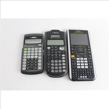 Texas Instruments Calculators, 3 Pieces
