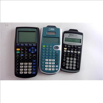 Texas Instruments Calculators, 3 Pieces