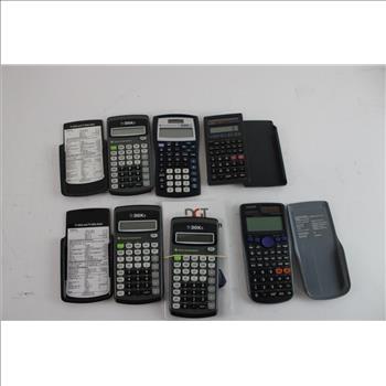 Texas Instruments & Casio Calculators, 6 Pieces