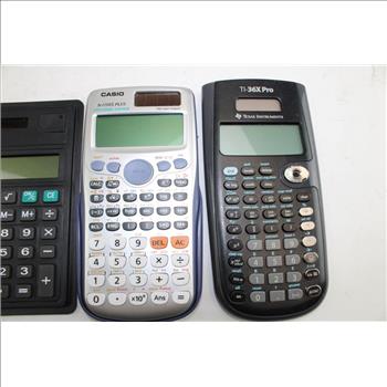 Texas Instruments, Casio, & Other Calculators; 3 Pieces