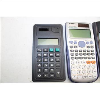 Texas Instruments, Casio, & Other Calculators; 3 Pieces