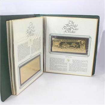 The First Gold Bank Notes Of Belize-36 Gold Foil Bank Notes