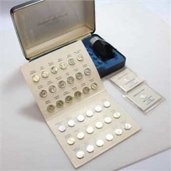 The Franklin Mint Presidential Mini Silver Coin Set