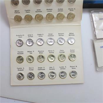 The Franklin Mint Presidential Mini Silver Coin Set
