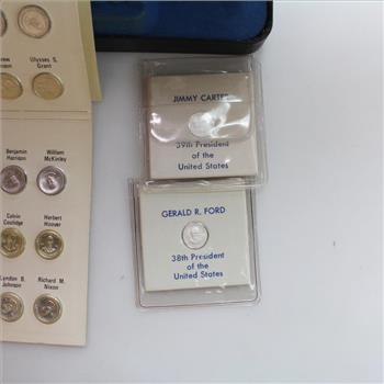 The Franklin Mint Presidential Mini Silver Coin Set