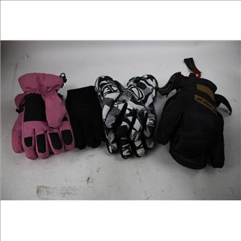 The North Face, Burton, All In Motion, And More Mixed Gloves Bulk Lot, 15 Pieces