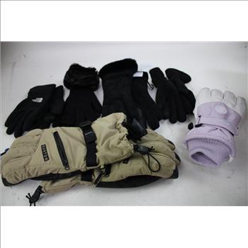 The North Face, Burton, All In Motion, And More Mixed Gloves Bulk Lot, 15 Pieces