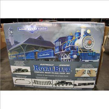 The Original Bachmann Big Haulers Royal Blue Complete Ready-To-Run Train Set