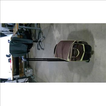 The Paper Studio Rolling Suitcase With Desk Lamp And More.