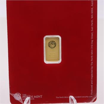 The Perth Mint Australia Fine Gold 1g Bar