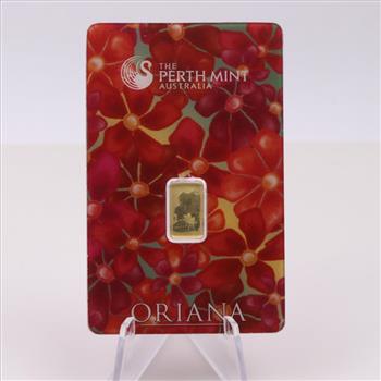 The Perth Mint Australia Fine Gold 1g Bar