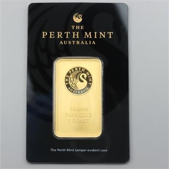 The Perth Mint Australia Pure Gold 1 Troy Oz Bar