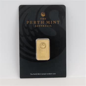 The Perth Mint Australian Kangaroo Fine Gold 5g Bar