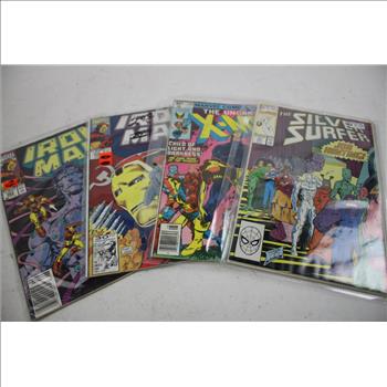 The Silver Surfer, The Uncanny X-Men, Iron Man Marvel Comics Bulk Lot, 8 Pieces