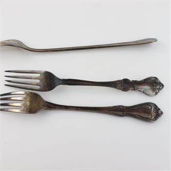 Three Silver Plated Forks, Includes Rogers