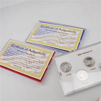 Three Statehood Quarter Mint Edition Collection Set