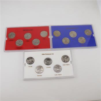 Three Statehood Quarter Mint Edition Collection Set