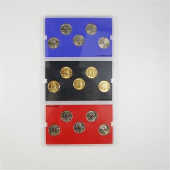 Three Statehood Quarters Mint Edition Collection Sets With COA