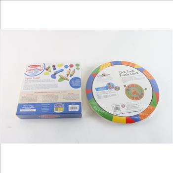 Tick Tock Puzzle Clock And More, 2 Pieces