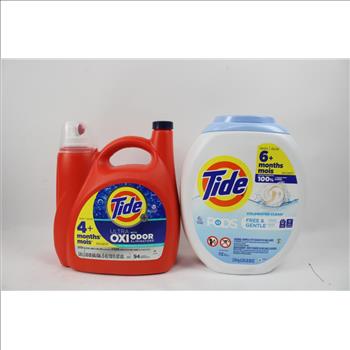 Tide 3.9L UltraOxi Detergent, And Tide Coldwater Clean Pods 89 Oz, 2 Pieces