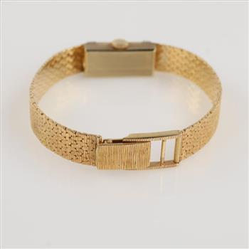 Tiffany & Co. 14kt Gold Diamond Dress Watch-Evaluated By Our Certified Gemologist-AGS/GIA