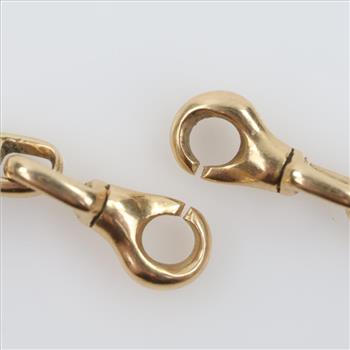 Tiffany & Co 14kt Gold Watch Chain -Evaluated By Our Certified Gemologist - AGS / GIA