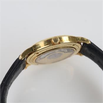 Tiffany & Co. 18kt Gold Dress Strap  Watch- Evaluated By Our Certified Gemologist-AGS/GIA