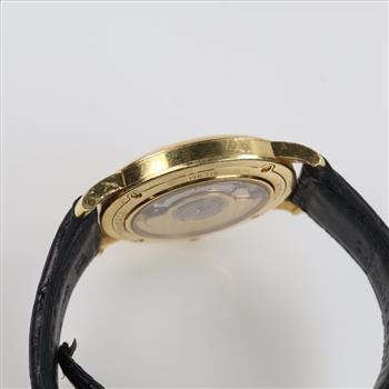 Tiffany & Co. 18kt Gold Dress Strap  Watch- Evaluated By Our Certified Gemologist-AGS/GIA