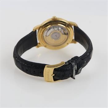 Tiffany & Co. 18kt Gold Dress Strap  Watch- Evaluated By Our Certified Gemologist-AGS/GIA