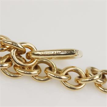 Tiffany & Co. 18kt Gold Open Heart Clasp Bracelet -Evaluated By Our Certified Gemologist-AGS/GIA