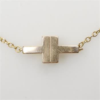 Tiffany & Co 18kt Gold Tiffany T Single Chain Bracelet