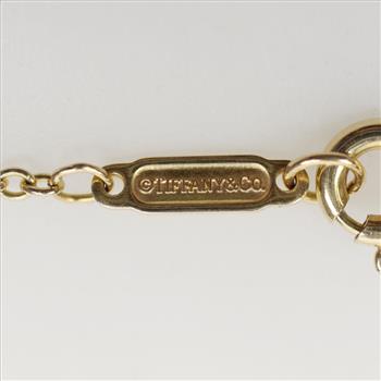 Tiffany & Co 18kt Gold Tiffany T Single Chain Bracelet