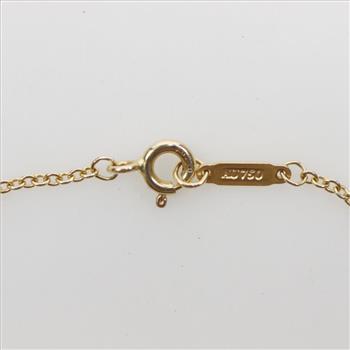 Tiffany & Co 18kt Gold Tiffany T Single Chain Bracelet