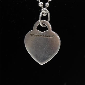 Tiffany & Co Paint Splash Heart Tag Necklace