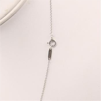 Tiffany & Co. Return To Tiffany Pink Double Heart Tag Sterling Silver Necklace