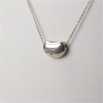Tiffany & Co. Silver Bean Necklace