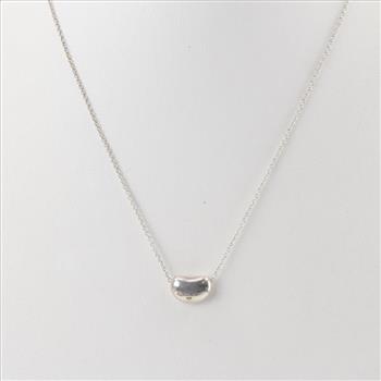 Tiffany & Co. Silver Bean Necklace
