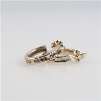 Tiffany & Co. Sterling Silver 1837 Collection Hoop Earrings