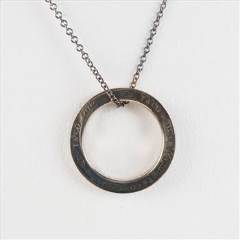 Tiffany & Co. Sterling Silver 1837 Collection Necklace